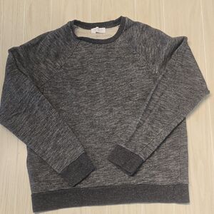 Everlane Crew Charcoal Grey Sweatshirt Large Raglan Sleeve B-004